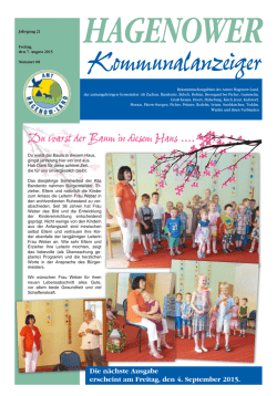 Du warst der Baum in diesem Haus &hellip;. - Amt Hagenow-Land