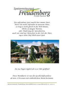 Ein zufriedener Gast macht hier immer Rast. Warst Du nicht