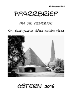 2016 02 Ostern pdf - Pastoralverbund Wanne
