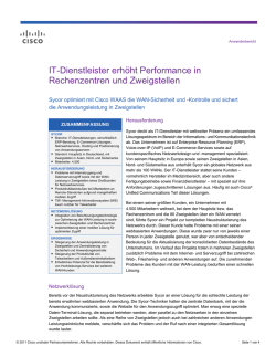 IT-Dienstleister erh&ouml;ht Performance in Rechenzentren und