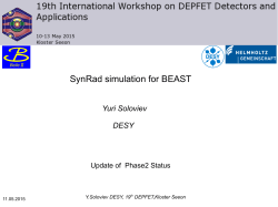 SynRad simulation for BEAST