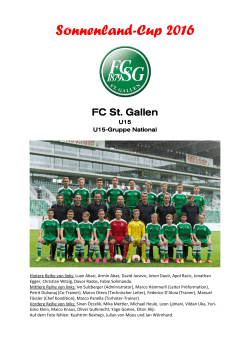 SLC16 Portrait FC St. Gallen U15