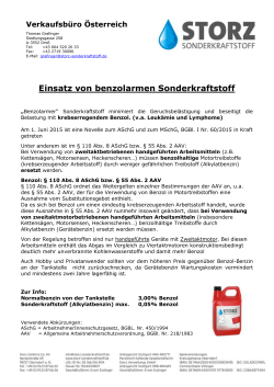 Infoblatt zum PDF - Storz Sonderkraftstoff Österreich