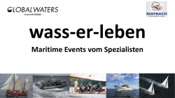 Maritime Events vom Spezialisten - Maybach