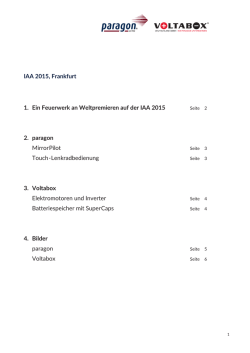 IAA 2015, Frankfurt 1. Ein Feuerwerk an Weltpremieren auf der IAA