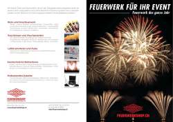 FEUERWERK F&Uuml;R IHR EVENT
