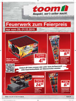 Einfach QR-Code scannen oder unter toom.de/feuerwerk viele