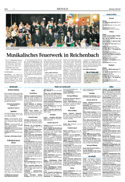 Musikalisches Feuerwerk in Reichenbach