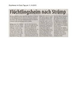 Erschienen im Extra Tipp am 11.10.2015