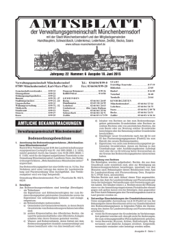 AmtsblAtt - Verwaltungsgemeinschaft Münchenbernsdorf