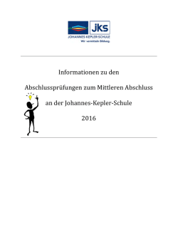 Informationen zu den Abschlusspr&uuml;fungen zum Mittleren Abschluss