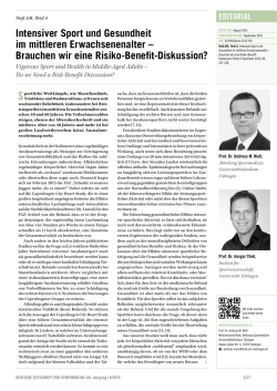 Intensiver Sport und Gesundheit im mittleren Erwachsenenalter