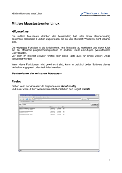 Mittlere Maustaste unter Linux