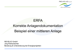 ERFA Korrekte Anlagendokumentation Beispiel einer mittleren Anlage