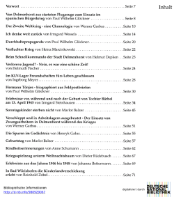 Inhaltsverzeichnis