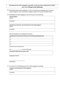 Wohnungsgeberbestätigung