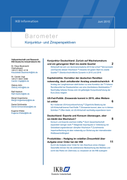 IKB Barometer Juni 2015