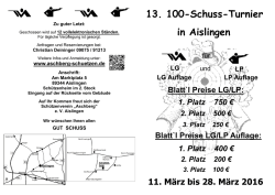 in Aislingen 13. 100-Schuss