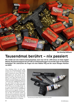 PPQ M2 Dauertest in Waffenkultur.ch 23/2015