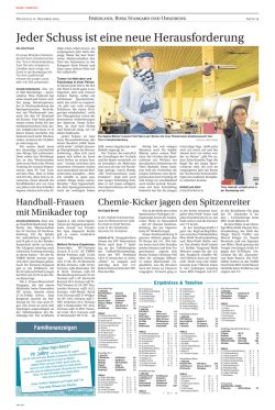 Jeder Schuss ist eine neue Herausforderung