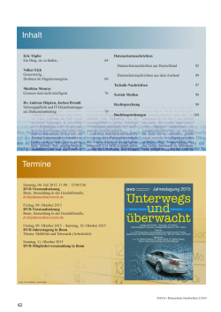 Unterwegs und überwacht