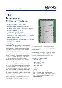 EA40 Datenblatt