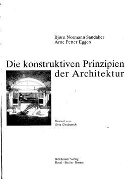 Die konstruktiven Prinzipien der Architektur