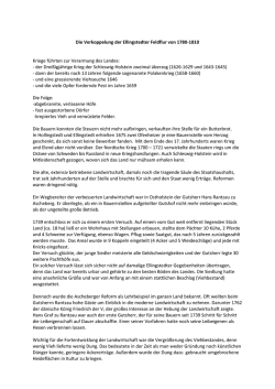 Die Verkoppelung der Ellingstedter Feldflur von 1780