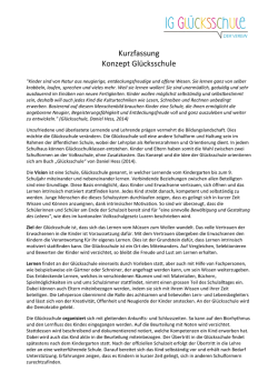 Kurzfassung Konzept Glückschule