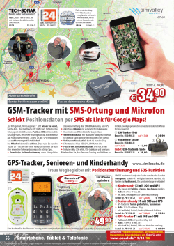 GSM-Tracker mit SMS-Ortung und Mikrofon