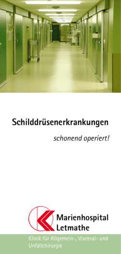 Flyer: Schilddrüsenerkrankungen