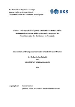 Dokument 1 - SciDok - Universit&auml;t des Saarlandes