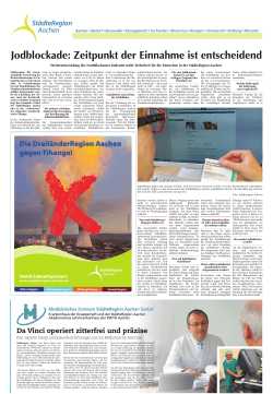 Dreil&auml;nderRegion Aachen gegen Tihange SuperSonntag, Ausgabe