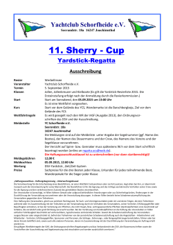 11. Sherry - Cup - Yachtclub Schorfheide