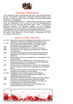 Herzlich Willkommen Kleine &bdquo;W&ouml;hler Historie&ldquo;