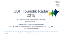 IUBH Touristik Radar 2015