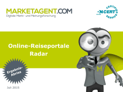 Online-Reiseportale Radar