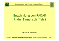 VDE Vortrag Radarentwicklung ohne Agr