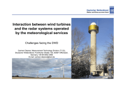 Interaction between wind turbines and the radar systems operated