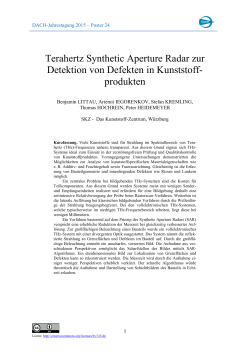 Terahertz Synthetic Aperture Radar zur Detektion von Defekten in