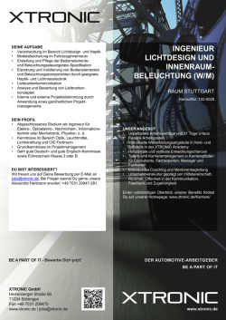 INGENIEUR LICHTDESIGN UND INNENRAUM