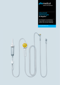 Schwerkraft- infusionsregler EZ Regular