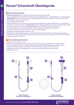 Flocare® Schwerkraft-Überleitgeräte