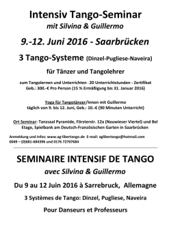 Intensiv Tango-Seminar mit Silvina & Guillermo 9.
