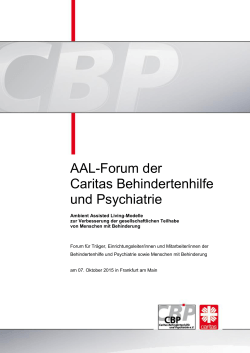 Programm AAL-Forum_151007 - Althammer & Kill GmbH & Co. KG