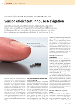 Sensor erleichtert Inhouse-Navigation