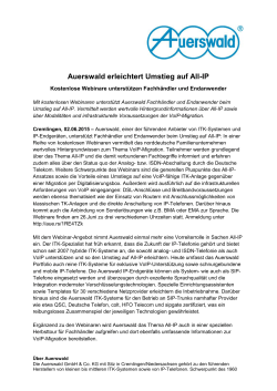 Auerswald erleichtert Umstieg auf All-IP