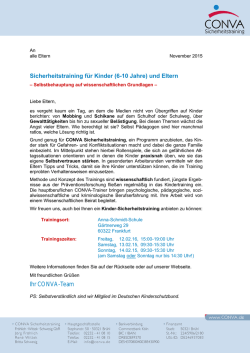Ihr CONVA-Team - Anna-Schmidt