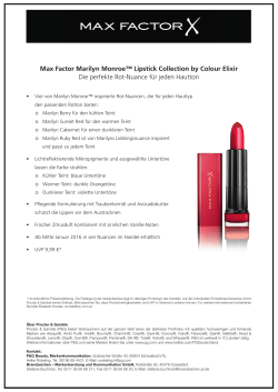 Factsheet_Max Factor Marilyn Monroe Lipstick Collection
