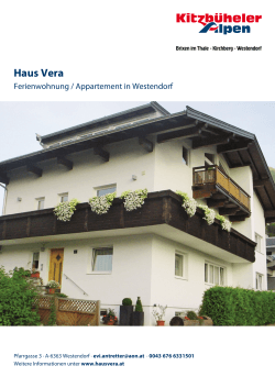 Haus Vera in Westendorf